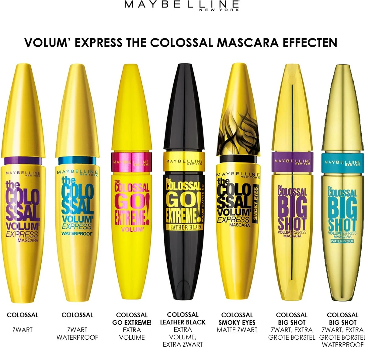 Maybelline Volum' Express Colossal - Waterproof Mascara - Afbeelding 12