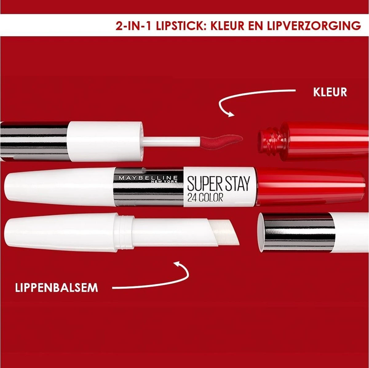 Maybelline Superstay 24h Lippenstift - 800 Purple - Afbeelding 12