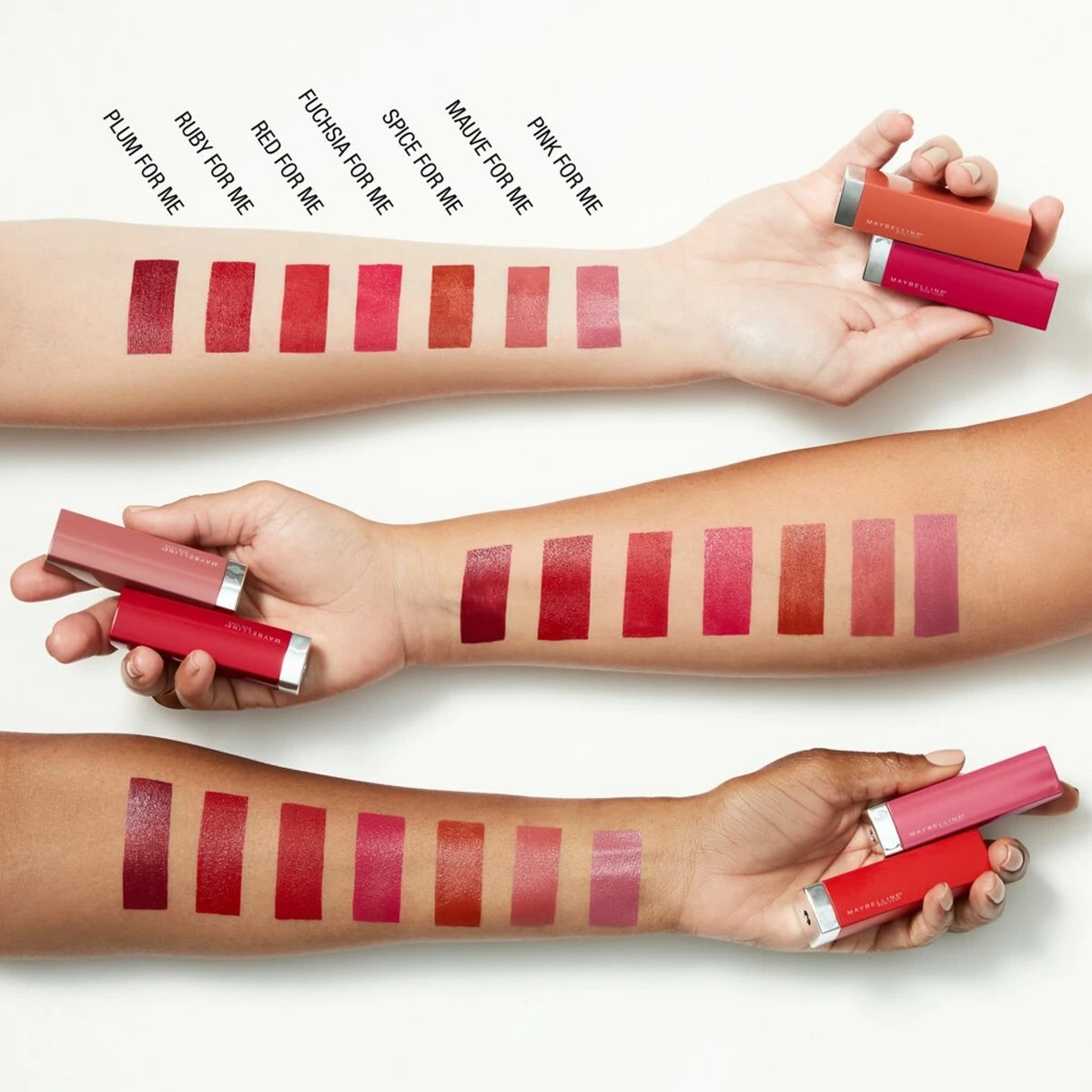 Maybelline Color Sensational Made For All Lippenstift - 382 Red For Me - Rood - Mat - Afbeelding 3