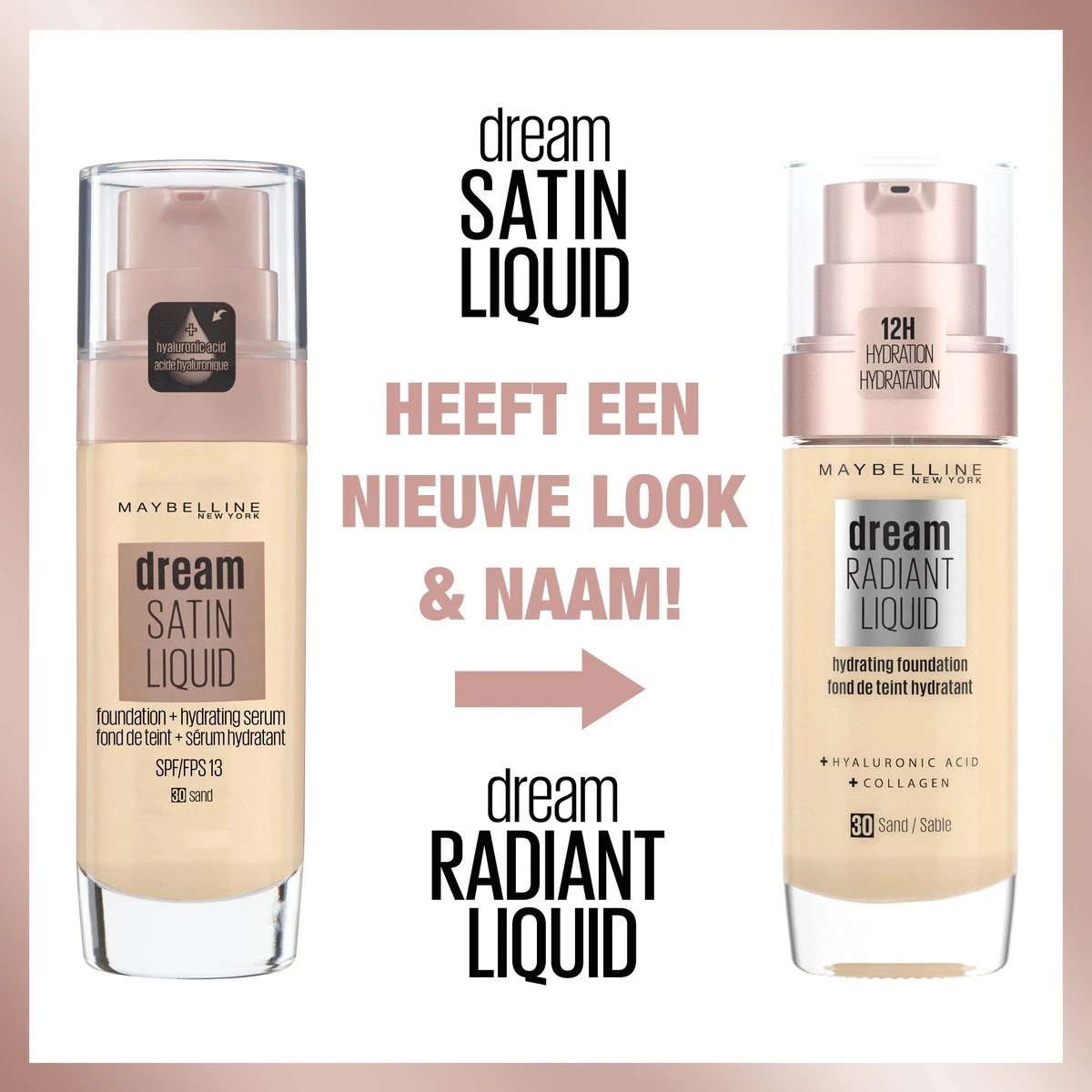 Maybelline Dream Radiant Liquid - 054 Toffee - Foundation Geschikt Voor De Droge Huid Met Hyaluronzuur - 30 Ml - Afbeelding 3
