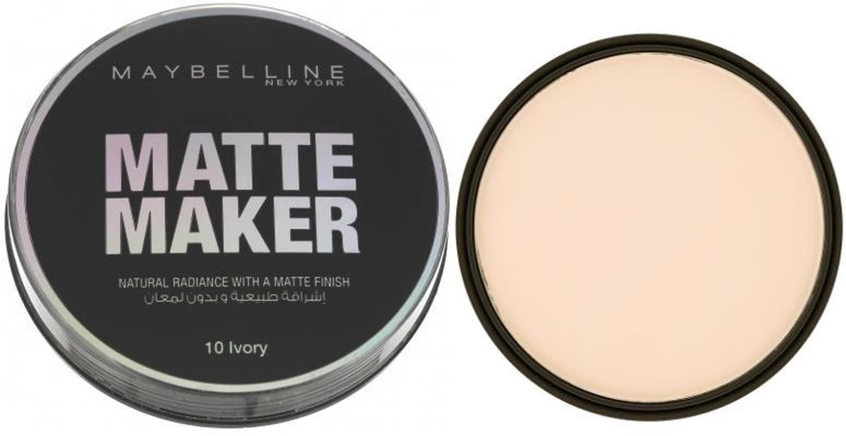 Maybelline Matte Maker Mattifying Powder - 10 Classic Ivory - Afbeelding 2