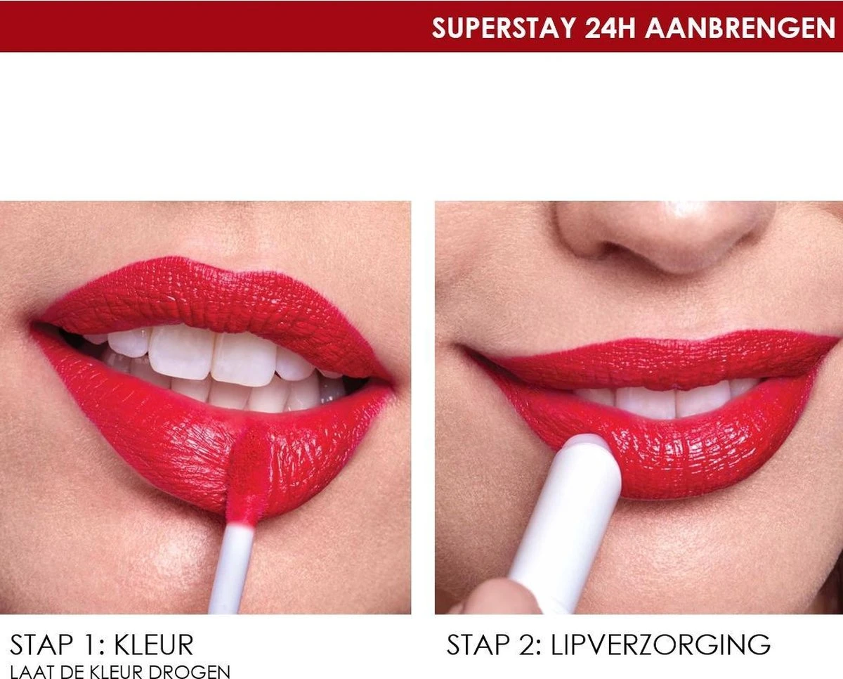 Maybelline SuperStay 24H - 130 Pinking Of You - Roze - Lippenstift - Afbeelding 8