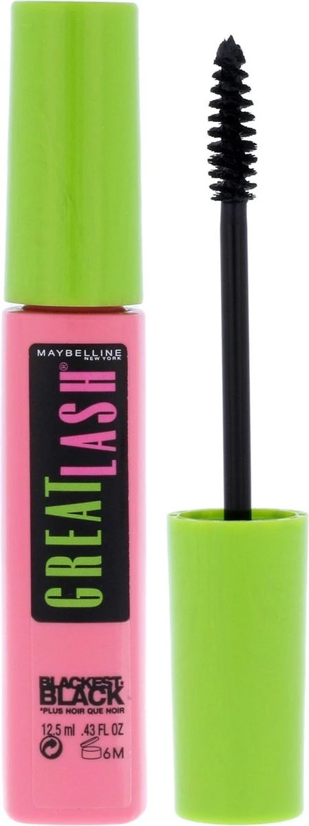 Maybelline New York - Great Lash - 01 Blackest Black - Zwart - Volume Mascara - 12,5 Ml - Afbeelding 5