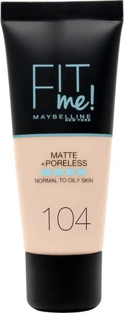 Maybelline Fit Me Matte & Poreless Foundation - 104 Soft Ivory - Afbeelding 11