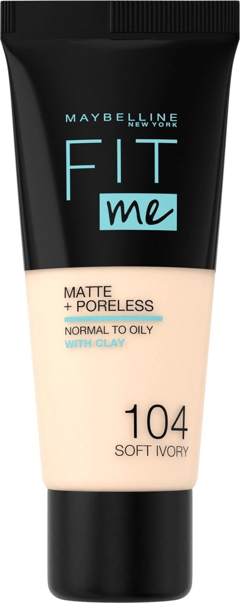 Maybelline Fit Me Matte & Poreless Foundation - 104 Soft Ivory - Afbeelding 9