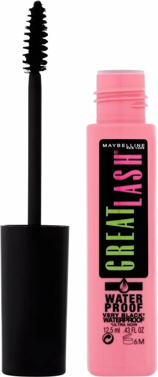 Maybelline Great Lash Waterproof Mascara - Zwart - Afbeelding 2