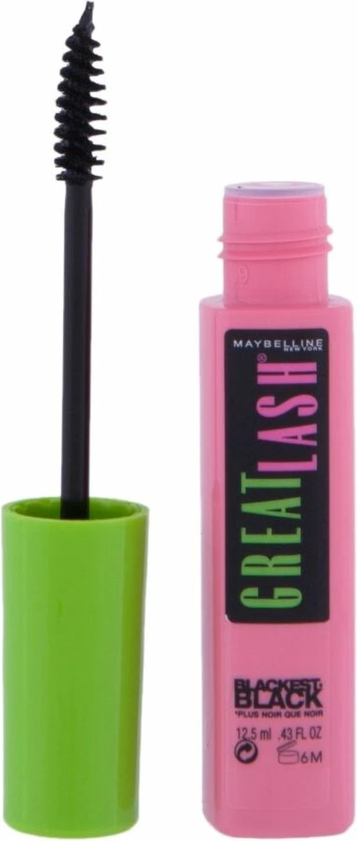 Maybelline New York - Great Lash - 01 Blackest Black - Zwart - Volume Mascara - 12,5 Ml - Afbeelding 2