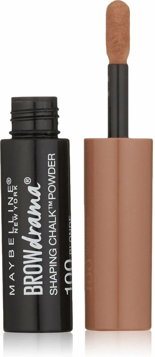 Maybelline Brow Drama Shaping Chalk Powder - 100 Blonde - Afbeelding 2