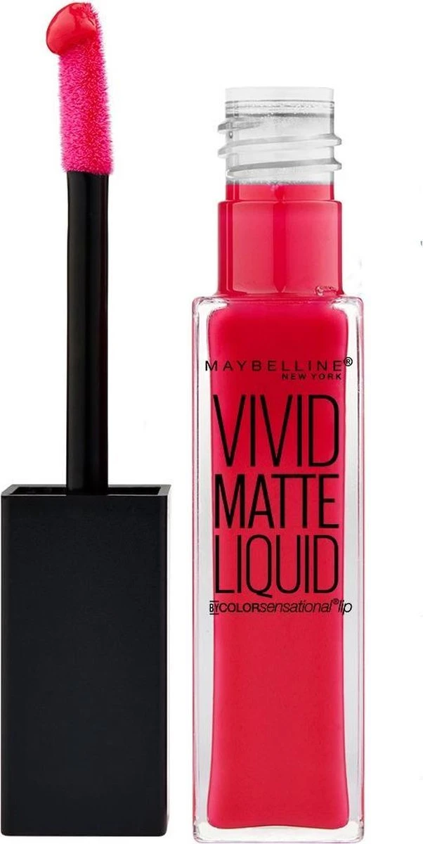 Maybelline Vivid Matte Liquid - 35 Rebel Red - Rood - Lippenstift - Afbeelding 2