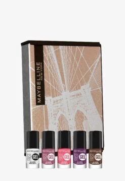Maybelline New York Fast Gel Nail Polish Set - Nagelverzorgingsset - Clear Top Coat/Orange Shot/Pink Charge/Wicked Berry/Smoky Rose