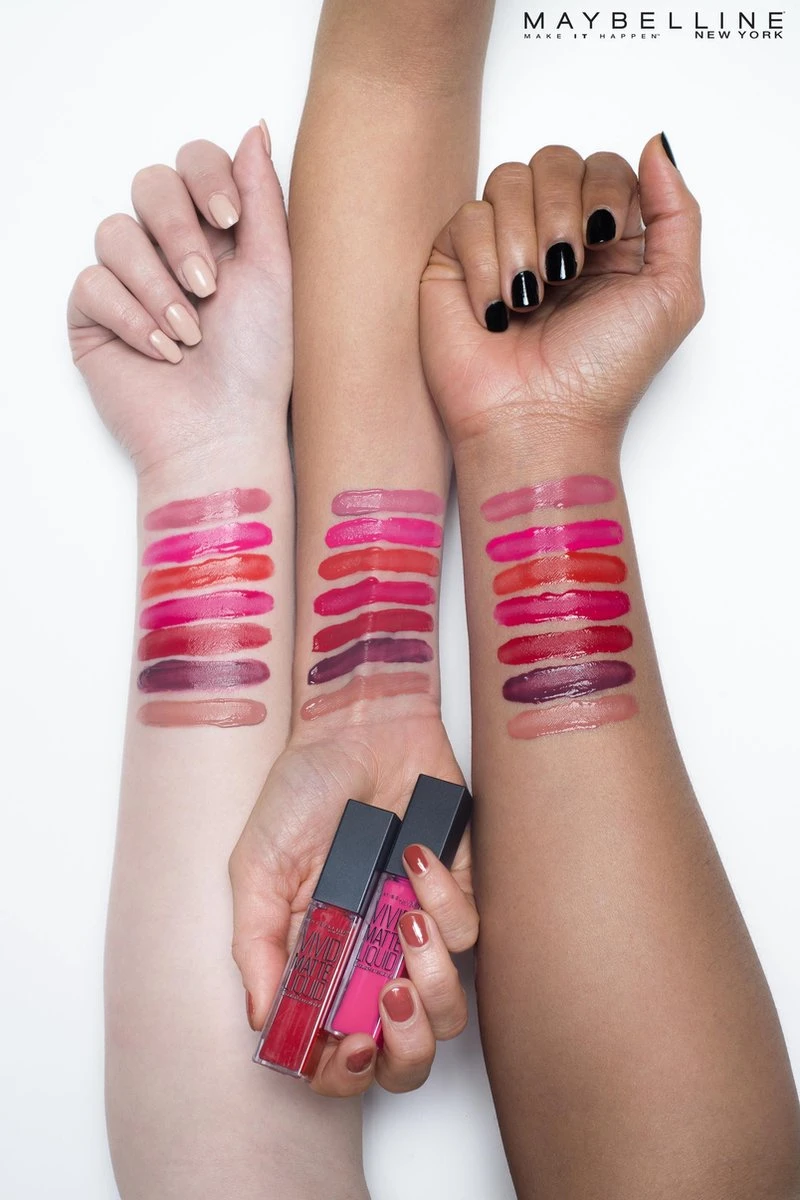 Maybelline Vivid Matte Liquid - 35 Rebel Red - Rood - Lippenstift - Afbeelding 8