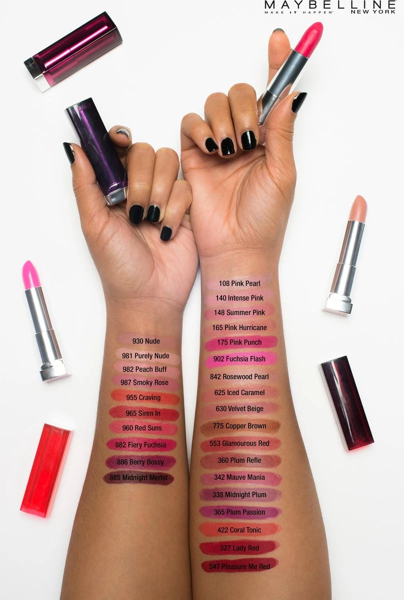 Maybelline Color Sensational - 165 Pink Hurricane - Roze - Lippenstift - Afbeelding 5