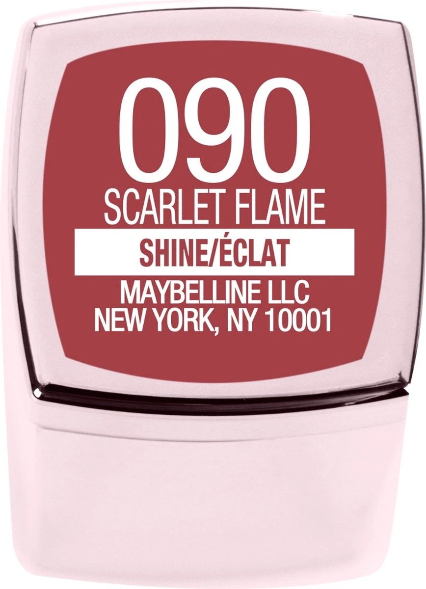 Maybelline Color Sensational Shine Compulsion Lippenstift - 90 Scarlet Flame - Afbeelding 3