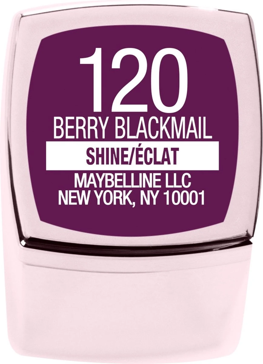 Maybelline Color Sensational Shine Compulsion Lippenstift - 120 Berry Blackmail - Afbeelding 4