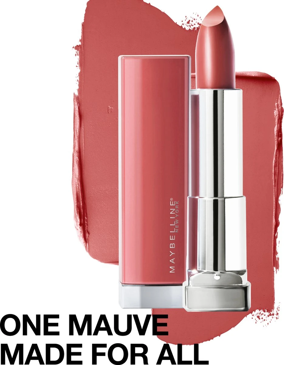 Maybelline Color Sensational Made For All Lippenstift - 373 Mauve For Me - Nude - Glanzend - Afbeelding 11